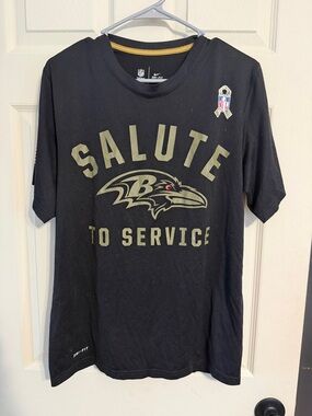 Nike Black Baltimore Ravens Salute to Service Tee